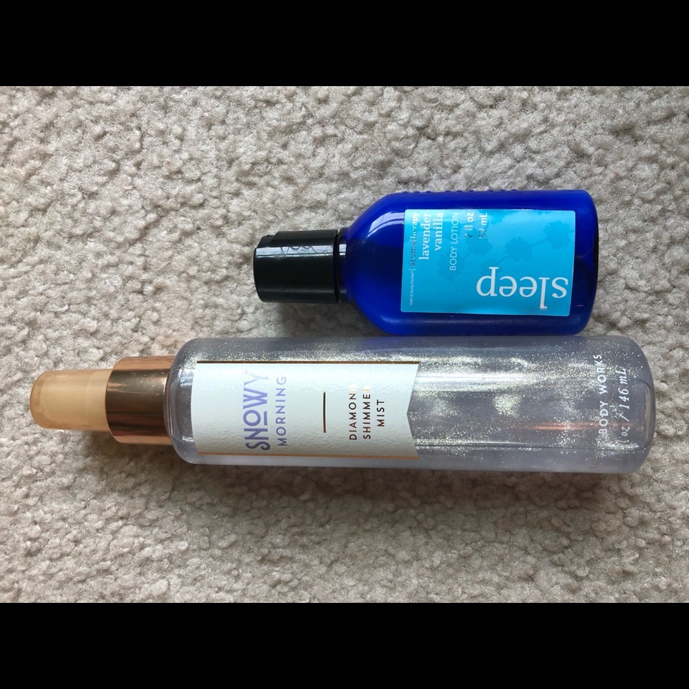 Bath and Body Snowy Morning Shimmer mist